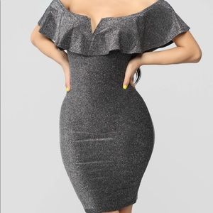 Love You Like I Love You Dress - Silver Medium